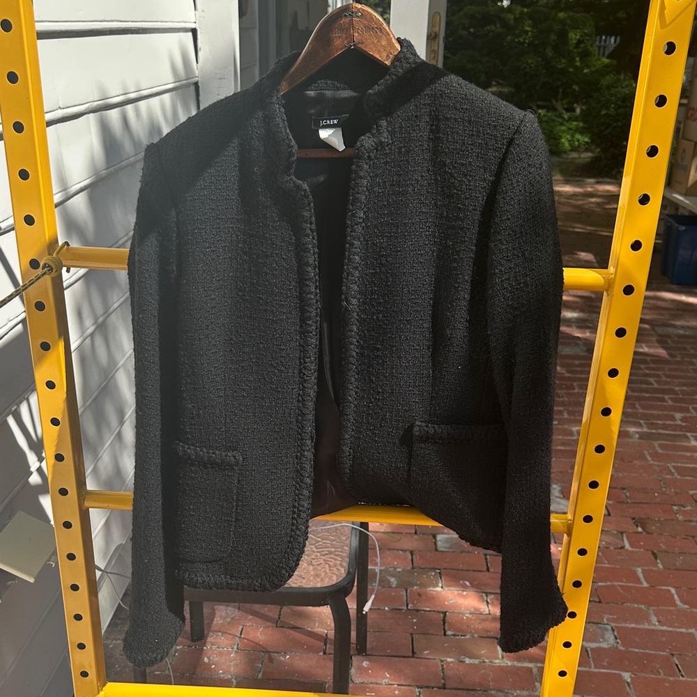 J. Crew Black Textured Women's Blazer